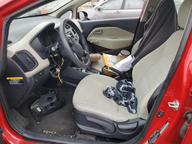 KNADM4A38C6033221 - 2012 KIA RIO LX RED photo 7