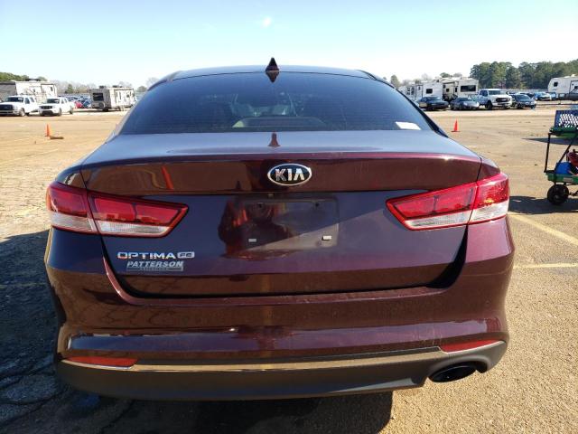 5XXGT4L33GG066179 - 2016 KIA OPTIMA LX BURGUNDY photo 6