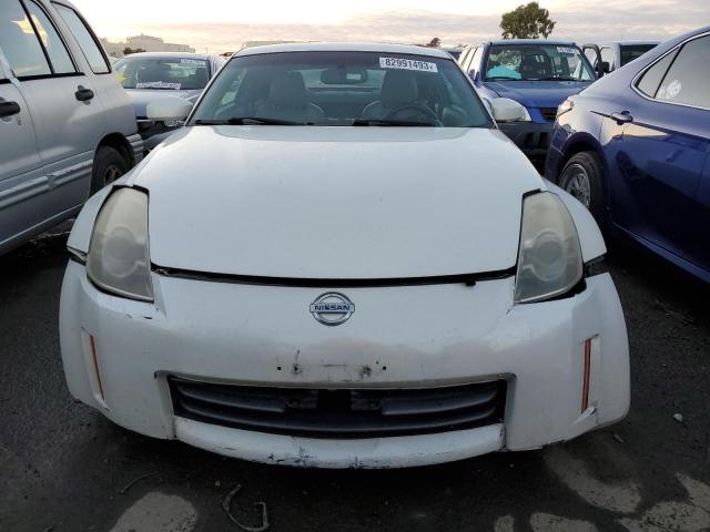 JN1BZ34D18M700405 - 2008 NISSAN 350Z COUPE WHITE photo 5