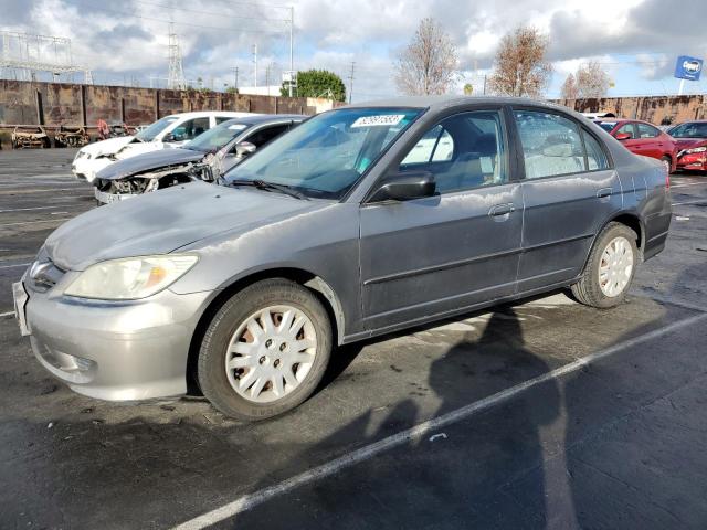 2HGES16594H571319 - 2004 HONDA CIVIC LX GRAY photo 1