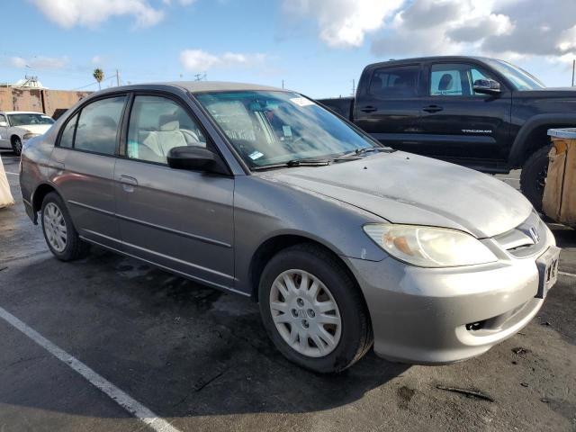 2HGES16594H571319 - 2004 HONDA CIVIC LX GRAY photo 4