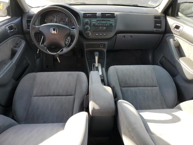 2HGES16594H571319 - 2004 HONDA CIVIC LX GRAY photo 8