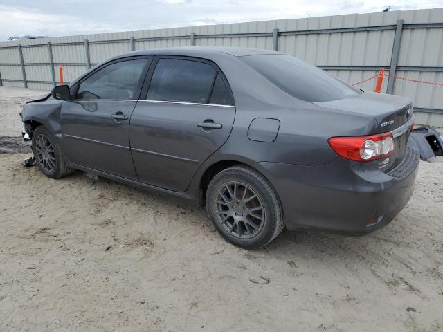 5YFBU4EE4DP222626 - 2013 TOYOTA COROLLA BASE GRAY photo 2