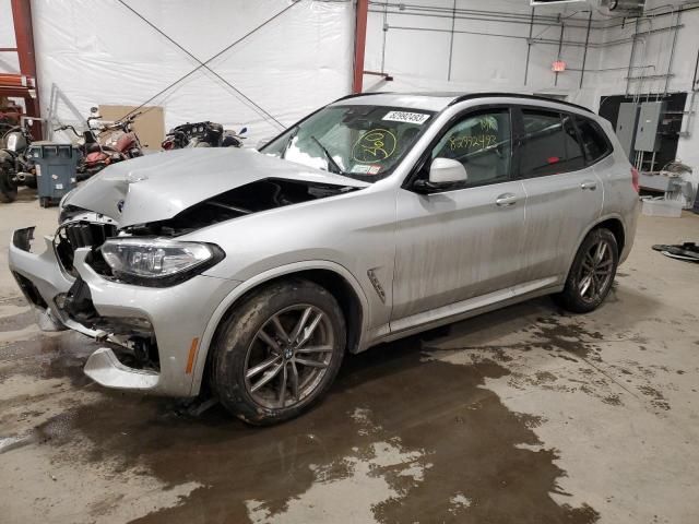 5UXTY5C07M9H75526 - 2021 BMW X3 XDRIVE30I SILVER photo 1