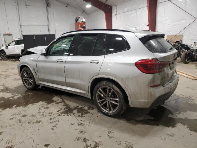 5UXTY5C07M9H75526 - 2021 BMW X3 XDRIVE30I SILVER photo 2