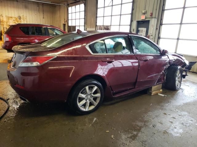 19UUA8F56CA010273 - 2012 ACURA TL BURGUNDY photo 3