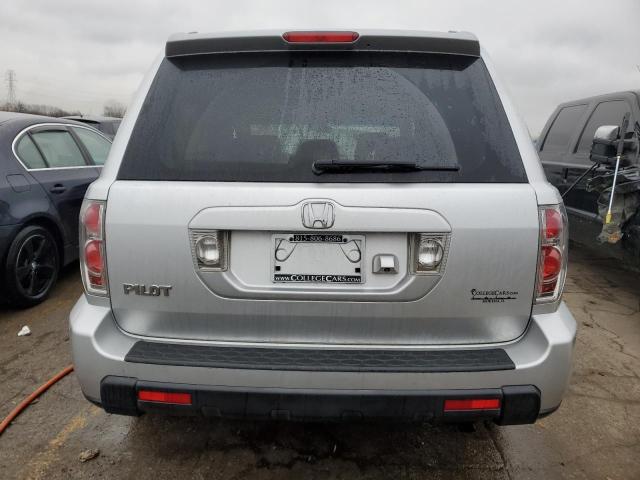 5FNYF28788B005202 - 2008 HONDA PILOT EXL SILVER photo 6