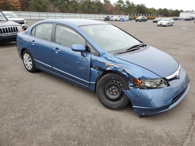 1HGFA16598L032196 - 2008 HONDA CIVIC LX BLUE photo 4