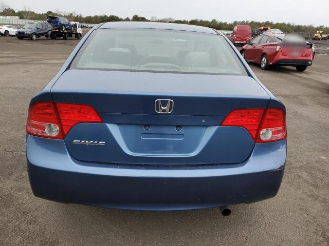 1HGFA16598L032196 - 2008 HONDA CIVIC LX BLUE photo 6