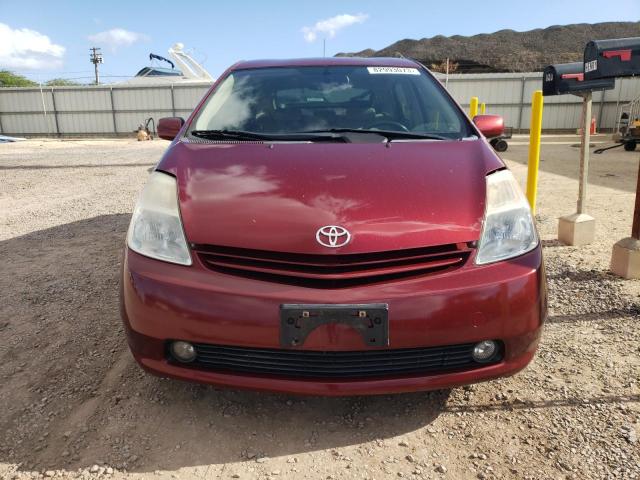 JTDKB20U240013419 - 2004 TOYOTA PRIUS RED photo 5