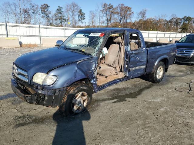 5TBRT34164S446779 - 2004 TOYOTA TUNDRA ACCESS CAB SR5 BLUE photo 1