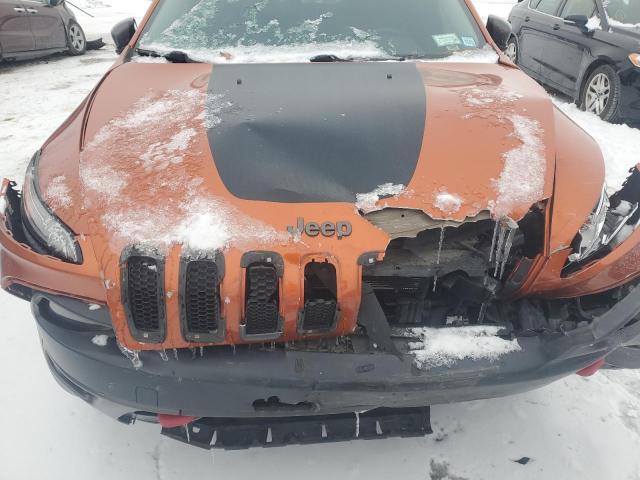1C4PJMBS9FW500763 - 2015 JEEP CHEROKEE TRAILHAWK ORANGE photo 12