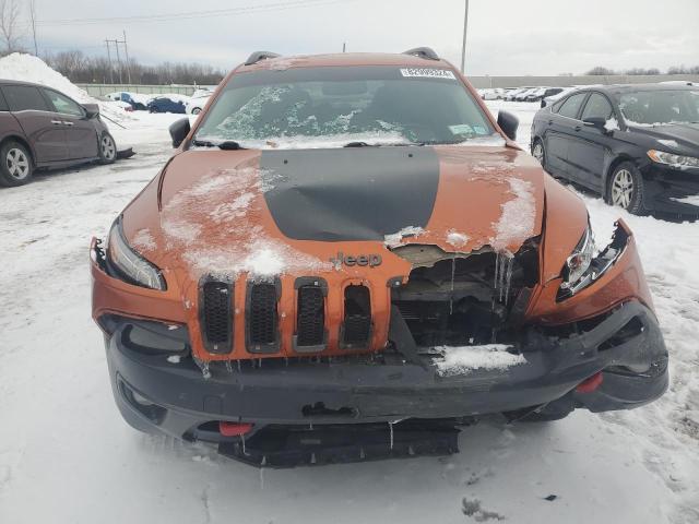 1C4PJMBS9FW500763 - 2015 JEEP CHEROKEE TRAILHAWK ORANGE photo 5