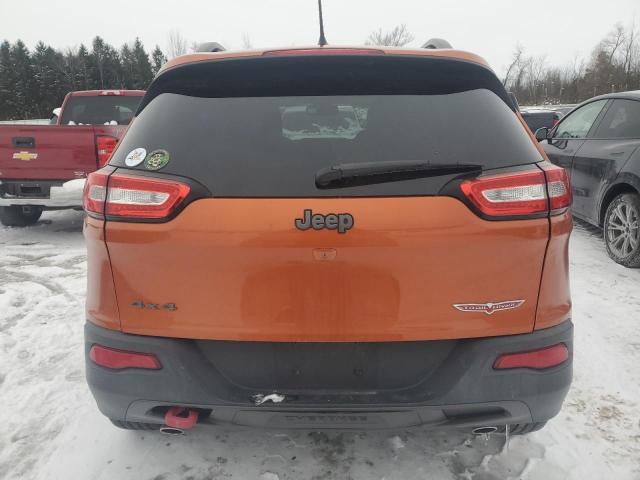 1C4PJMBS9FW500763 - 2015 JEEP CHEROKEE TRAILHAWK ORANGE photo 6