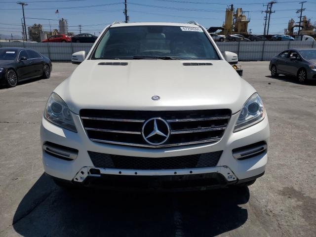 4JGDA5HB9CA023000 - 2012 MERCEDES-BENZ ML 350 4MATIC WHITE photo 5