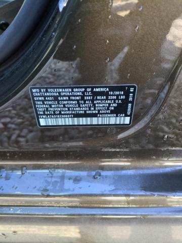 1VWLA7A31KC005377 - 2019 VOLKSWAGEN PASSAT WOLFSBURG TAN photo 12