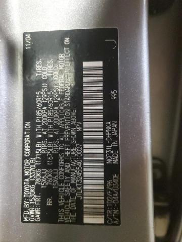 JTLKT324554010027 - 2005 TOYOTA SCION XB 银色 照片 14