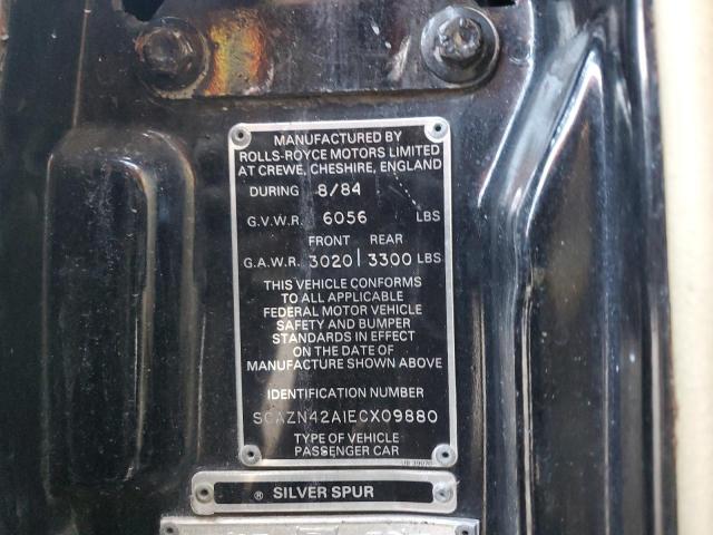 SCAZN42A1ECX09880 - 1984 ROLLS-ROYCE SILVER SPU BLACK photo 12