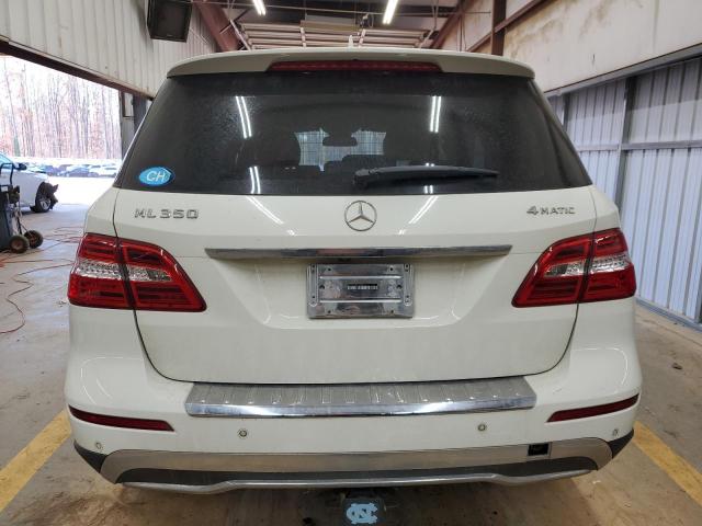 4JGDA5HB2CA084804 - 2012 MERCEDES-BENZ ML 350 4MATIC WHITE photo 6
