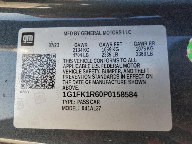 1G1FK1R60P0158584 - 2023 CHEVROLET CAMARO ZL1 石墨色 照片 13