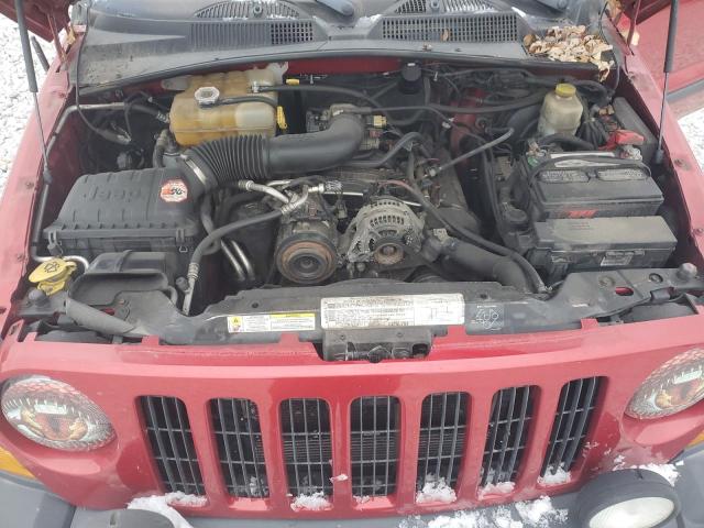 1J4GL38K76W219678 - 2006 JEEP LIBERTY RENEGADE MAROON photo 12