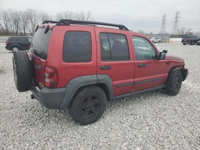 1J4GL38K76W219678 - 2006 JEEP LIBERTY RENEGADE MAROON photo 3