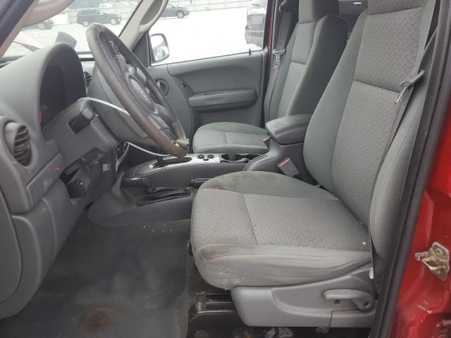 1J4GL38K76W219678 - 2006 JEEP LIBERTY RENEGADE MAROON photo 7