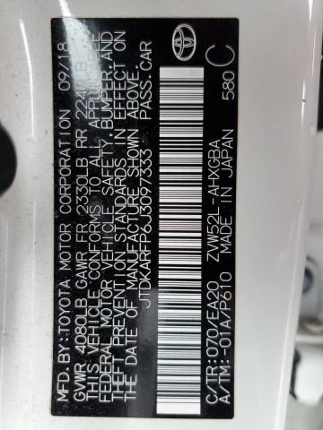 JTDKARFP6J3097333 - 2018 TOYOTA PRIUS PRIM 白色 照片 12