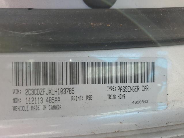 2C3CDZFJXLH103789 - 2020 DODGE CHALLENGER R/T SCAT PACK SILVER photo 13