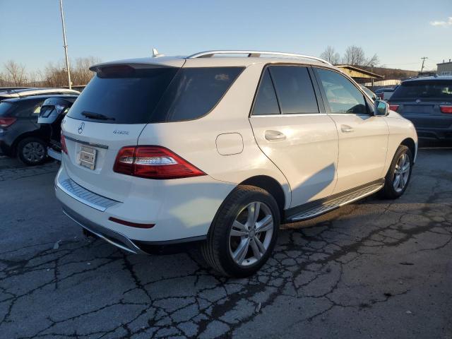 4JGDA5HB5EA349315 - 2014 MERCEDES-BENZ ML 350 4MATIC WHITE photo 3