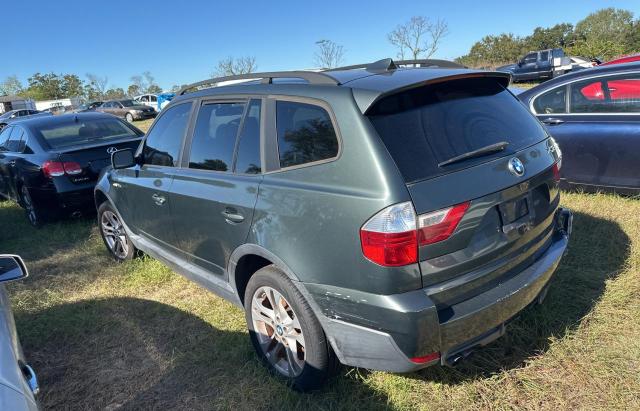 WBXPC93437WF08288 - 2007 BMW X3 3.0SI GREEN photo 3