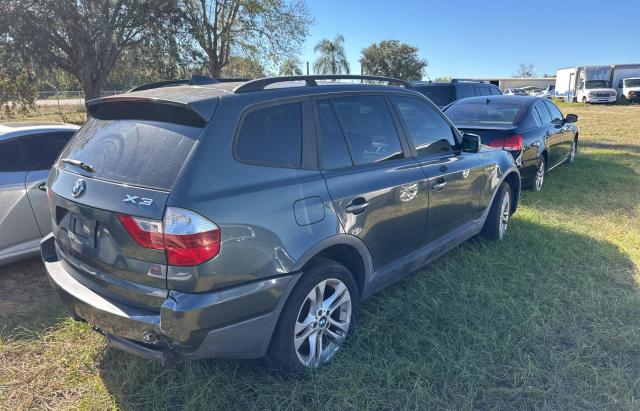 WBXPC93437WF08288 - 2007 BMW X3 3.0SI GREEN photo 4