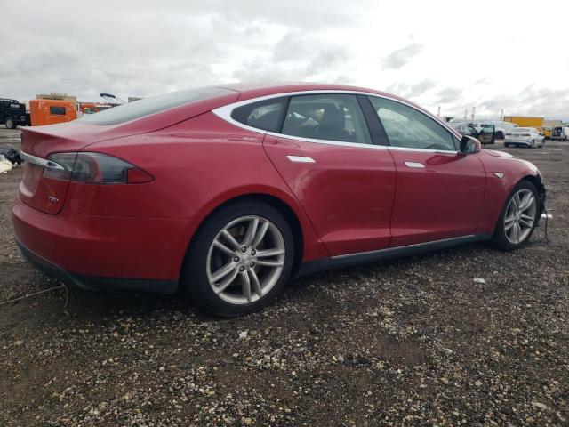 5YJSA1E29GF123880 - 2016 TESLA MODEL S RED photo 3
