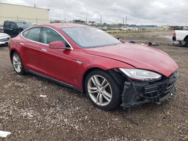 5YJSA1E29GF123880 - 2016 TESLA MODEL S RED photo 4