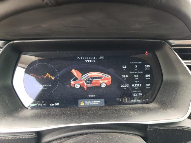 5YJSA1E29GF123880 - 2016 TESLA MODEL S RED photo 9