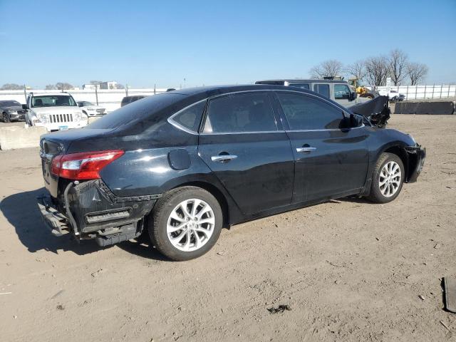 3N1AB7AP4KL614223 - 2019 NISSAN SENTRA S Czarny zdjęcie 3