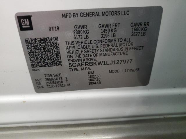 5GAERBKW1LJ127977 - 2020 BUICK ENCLAVE ESSENCE 白色 照片 13