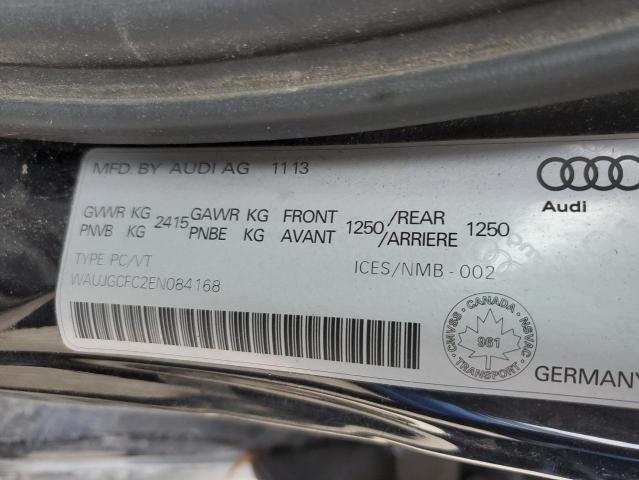 WAUJGCFC2EN084168 - 2014 AUDI A6 PRESTIGE შავი ფოტო 12