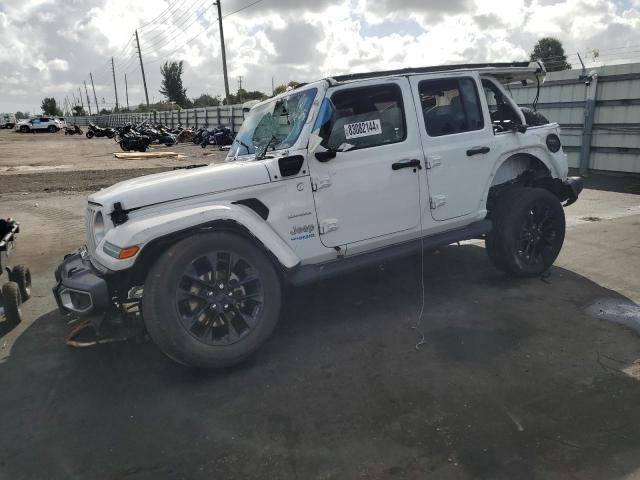 1C4JJXP61MW848346 - 2021 JEEP WRANGLER U SAHARA 4XE WHITE photo 1