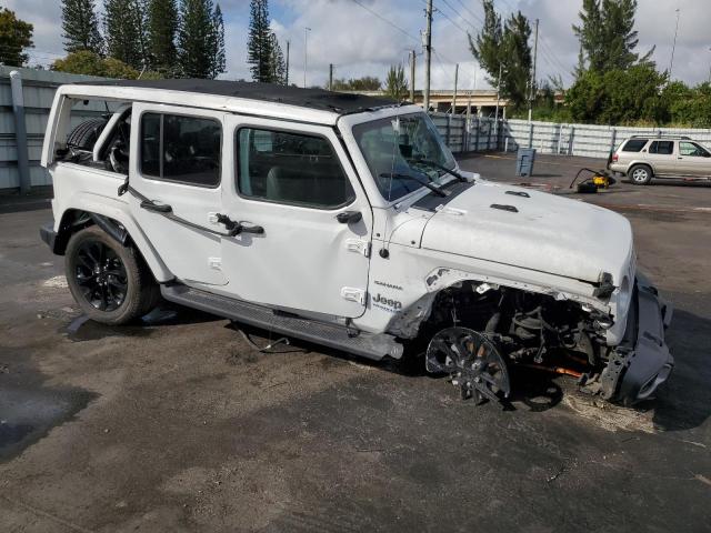 1C4JJXP61MW848346 - 2021 JEEP WRANGLER U SAHARA 4XE WHITE photo 4