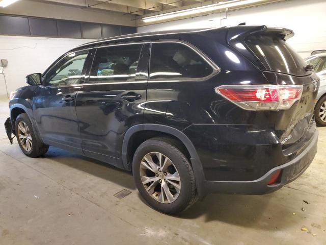 5TDJKRFH1FS145554 - 2015 TOYOTA HIGHLANDER XLE BLACK photo 2