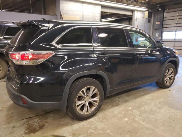 5TDJKRFH1FS145554 - 2015 TOYOTA HIGHLANDER XLE BLACK photo 3
