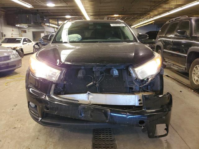 5TDJKRFH1FS145554 - 2015 TOYOTA HIGHLANDER XLE BLACK photo 5