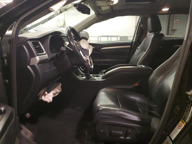 5TDJKRFH1FS145554 - 2015 TOYOTA HIGHLANDER XLE BLACK photo 7