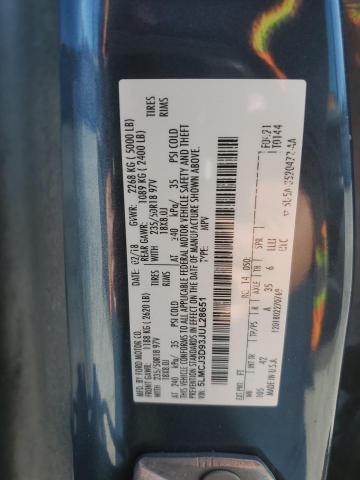 5LMCJ3D93JUL28651 - 2018 LINCOLN MKC RESERVE ლურჯი ფოტო 13