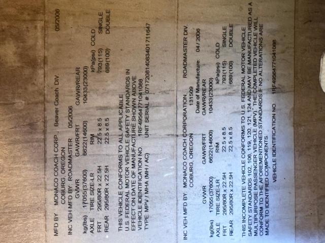 1RF49564771041088 - 2007 ROADMASTER RAIL MONOCOQUE Bicolore photo 10