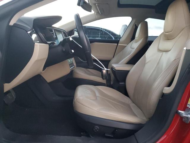 5YJSA1H19EFP52863 - 2014 TESLA MODEL S RED photo 7