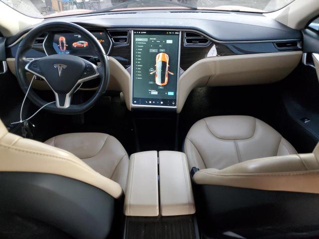 5YJSA1H19EFP52863 - 2014 TESLA MODEL S RED photo 8