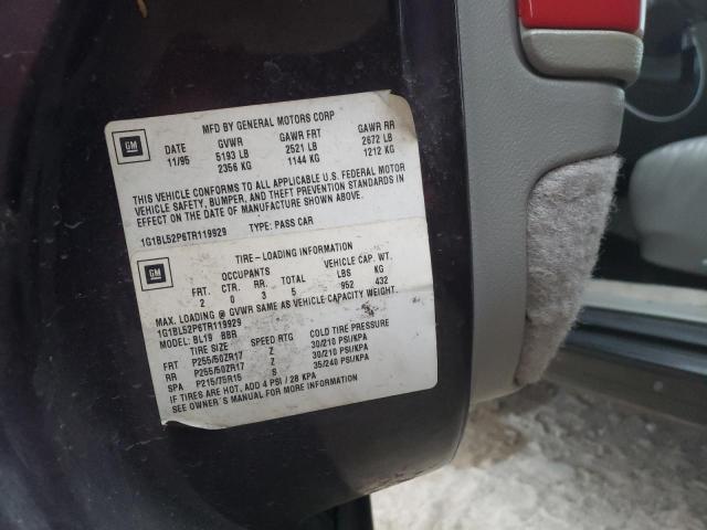 1G1BL52P6TR119929 - 1996 CHEVROLET CAPRICE / CLASSIC SS PURPLE photo 13