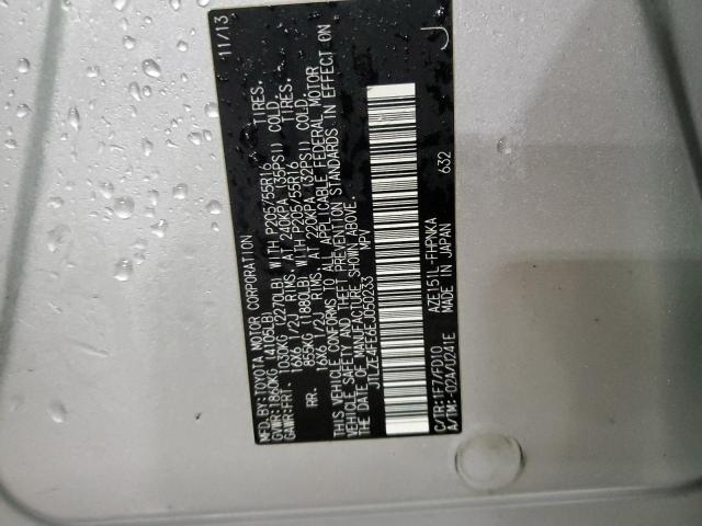 JTLZE4FE6EJ050233 - 2014 TOYOTA SCION XB 银色 照片 12